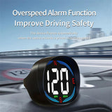 NEW H2 USB GPS Car Hud Head Up Display Speedometer Windshield Projector Speeding Alarm Compass Car Auto Accessories, Green Light
