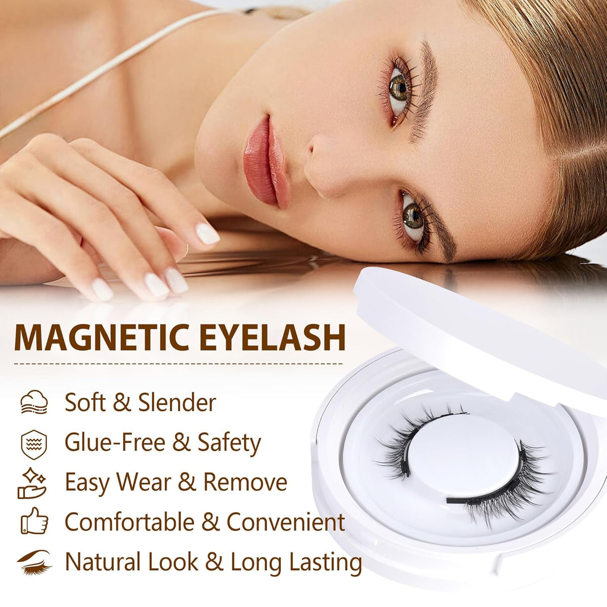 NEW Magna Magnetic Eyelashes without Eyeliner Magnetic Lashes Natural ... NEW Magna Magnetic Eyelashes without Eyeliner Magnetic Lashes Natural ...