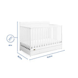 New in Box! Graco Asheville 4-in-1 Convertible Crib with Storage, Manufacture Date 07/22, Retails $449+ NOTE: Couple minor scuffs from packaging mostly on back board