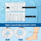 New in package! Inflatable Aquatic Cuffs Exercise Equipment: Sportneer Water Aerobics Float Ring with Adjustable Webbing Pool Exercise Workout Set Water Ankle Buoyancy Ring for Swimming Pool Fitness Training