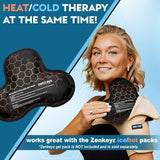 New ZENKEYZ Shoulder Brace for Men & Women, Shoulder Immobilizer for Torn Rotator Cuff, Tendonitis, Dislocation, Pain, Stability Support Shoulder Sleeve , Black, Sz 2X