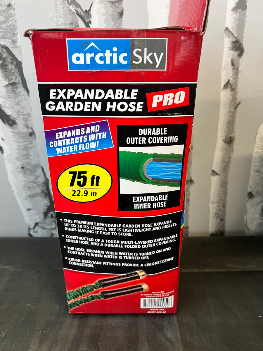 New Arctic Sky Stainless Steel Garden Hose, 75ft! Kink FreeRip and Te