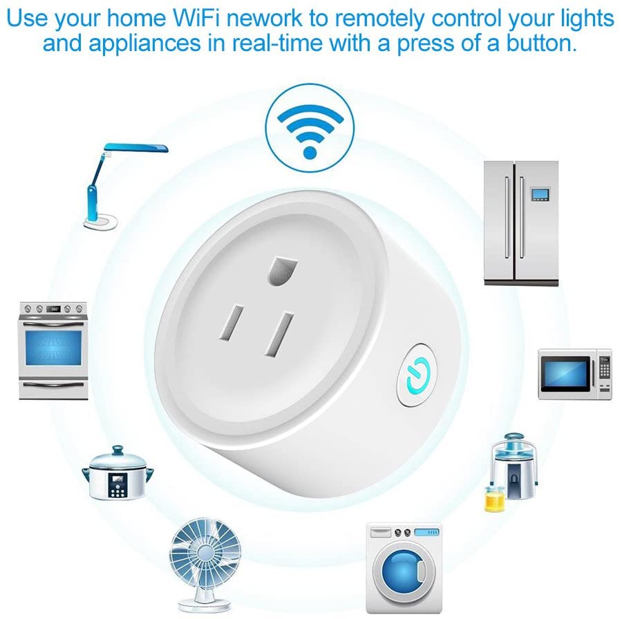 Avatar Controls Mini Smart WiFi Plug, White