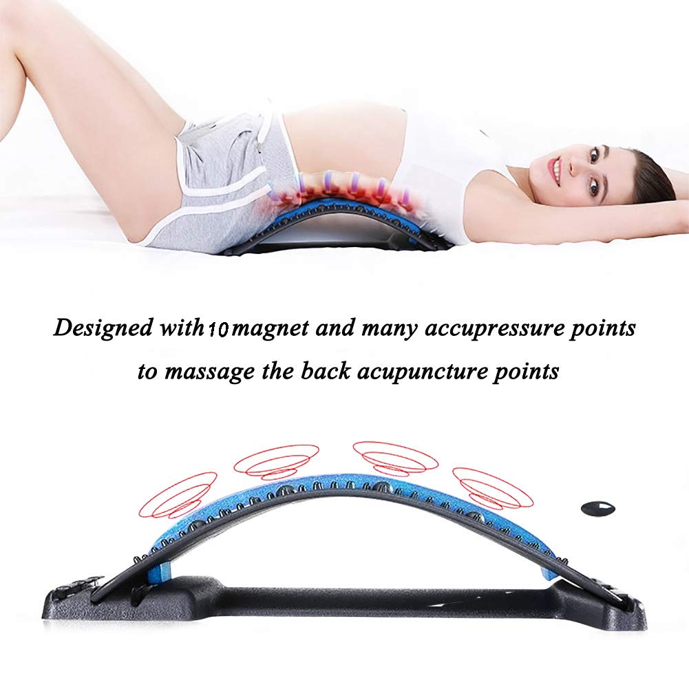 Lumbar Relief Back Stretcher Device Back Support Black+Blue in Surulere -  Sports Equipment, Nwakego Abakwam