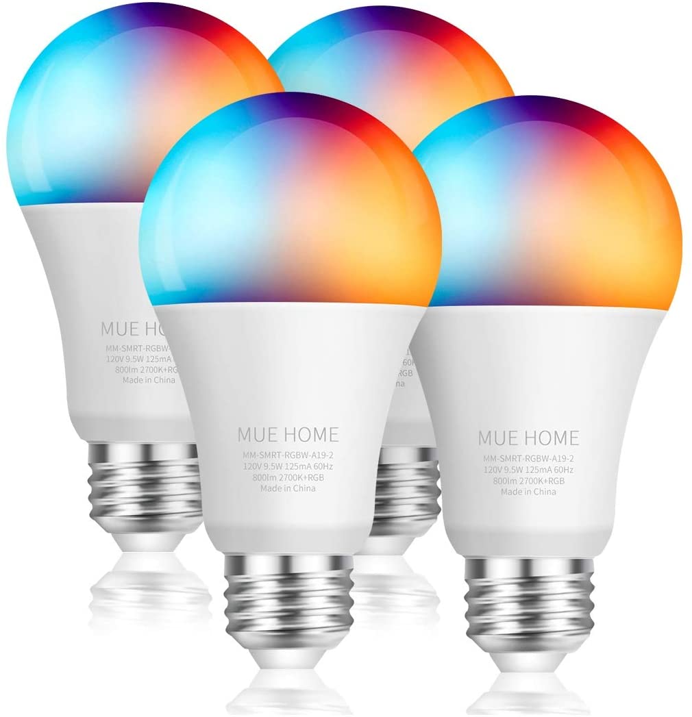 HomeKit – ampoule intelligente WiFi 9W, lampe LED RGBWW, variable E26 E27  B22, Base, télécommande, Support Alexa Google Home SmartThings
