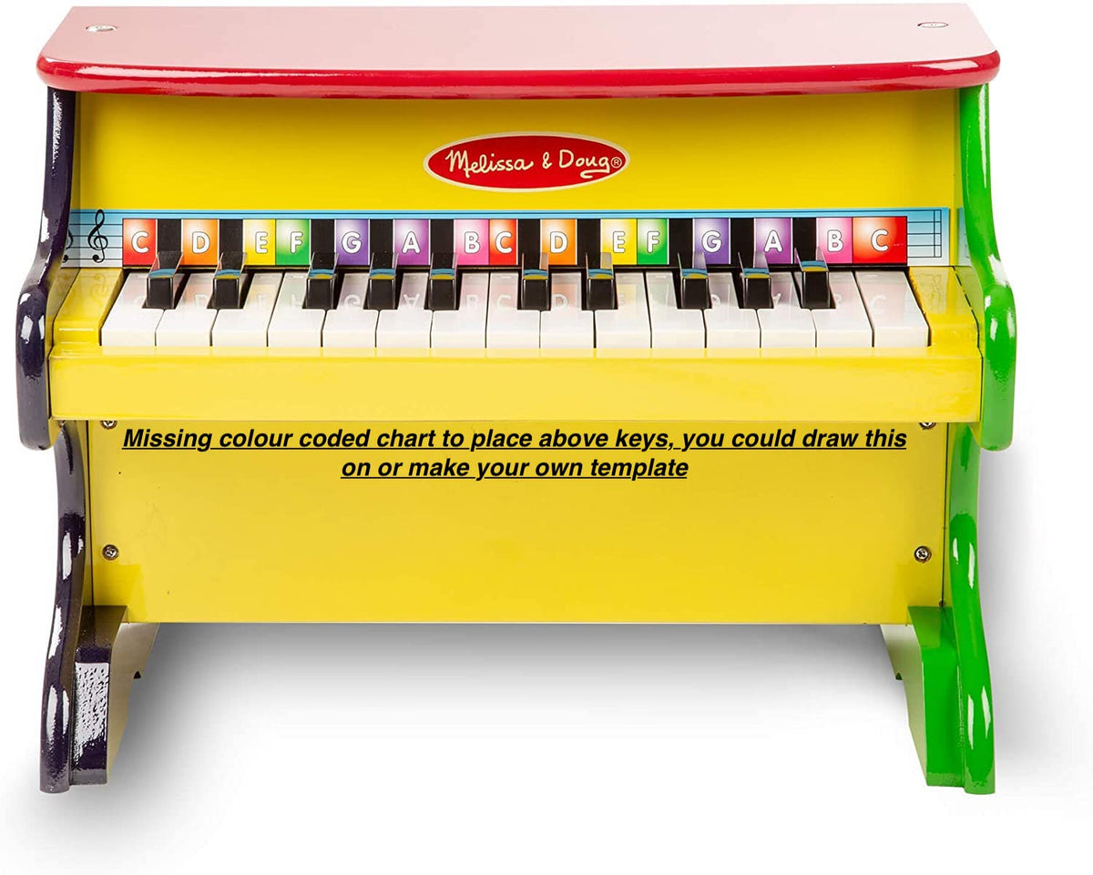 Melissa and doug shop piano key chart