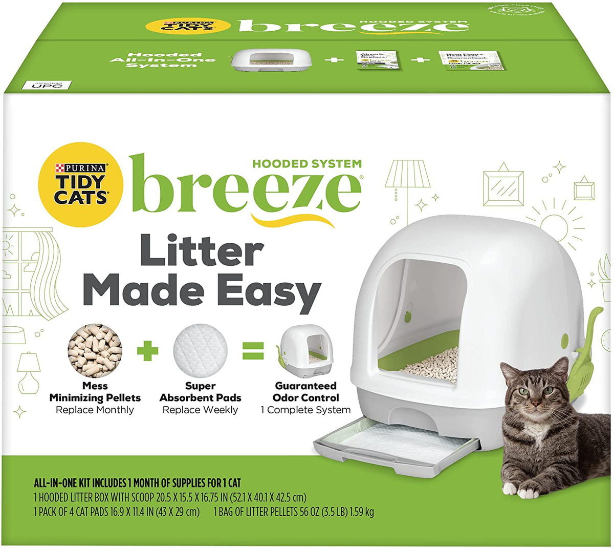 Breeze litter box with sale hood