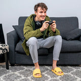 New Shhhandals | Unisex Anti-Slip Waterproof Comfort Pool Slides in Yellow, Sz M Fits women 7.5-8.5 & men 5.5-6.5