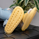 New Shhhandals | Unisex Anti-Slip Waterproof Comfort Pool Slides in Yellow, Sz M Fits women 7.5-8.5 & men 5.5-6.5