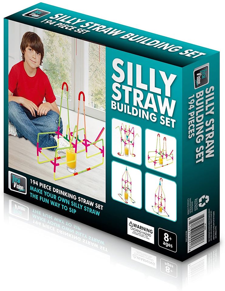 194 Piece Silly Straw Building Set! Make your own silly straw the fun