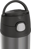 New THERMOS 12OZ FUNTAINER STRAW BOTTLE: Silver