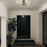 New Westfall 6-Light 19" Sputnik Semi-Flush Mount by Wade Logan in Black & Gold! Retails $165+