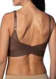 NEW Retails $45, Rhonda Shear Molded Cup Bra with Mesh Back Detail, Espresso Dark Brown, Sz 2XL