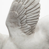 NEW Retails $238, Hogbadi White Skillfully Crafted Resin Flying Pig Wall Hanging in a Rustic White Finish