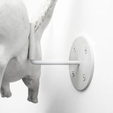 NEW Retails $238, Hogbadi White Skillfully Crafted Resin Flying Pig Wall Hanging in a Rustic White Finish