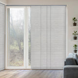Retails $315 New in box! GoDear Design Deluxe Adjustable Sliding Panel Track Blind 45.8-86" W X 96" H - Marble Printed Woven Fabric