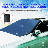 NEW Dvkptbk Blanket Blanket Car Windshield Snow Cover Magnetic Edges Car Snow Cover Car Windshield Sun Shade Professional Parts & Accessories