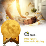 NEW Humidifier - Aromatherapy Diffuser, LED Desk Moon Lamp with Cool Mist Humidifier Function, Adjustable Brightness and Mist Mode