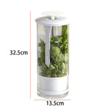 NEW IN BOX Wolfgang Puck Tempered Glass Herb Keeper with Ventilated Lid Model