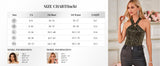 NEW GRACE KARIN Women's Sequin Sparkle Tank Tops Halter Neck Keyhole Knot Slim Fit Cocktail Tops, Sz M, Retails $53