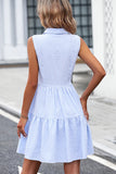 NEW Plaid Print Sleeveless Ruffle Hem Dress, Sz M