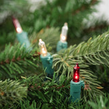 NEW Northlight 100-Count Red and Clear Mini Christmas Light Set, 20.25ft Green Wire