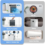 NEW Livhil Portable Air Conditioners Fan, Anti-leakage Water Mini Air Cooler with 3 Speeds, Personal Ice Air Conditioner for Room Desk Office Home Tent