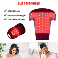 NEW Unisex Professional Anti-Hair Loss Hair Care Hat with Blue & Red Light - Fast Regrowth, 48 LED, great for Oil control, hair care, and hair growth.