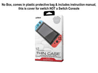 NEW Nyko Thin Case for Nintendo Switch OLED - Clear [Nintendo Switch Accessory] No Box, includes Manual & plastic protectant