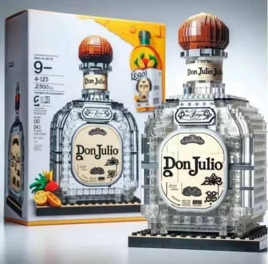 Alcohol Bottle Building Blocks, No. 2376/12, Tax Included