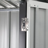 NEW 10 ft. W X 8 ft. D Metal Storage Shed,  made of a corrosion-resistant colour plate and electro-galvanized sheet! Brown/White (Read Comments)