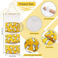 NEW 3 Packs Wall Closet Hanging Storage Bag, XICEN 3 Pockets Waterproof Wall Mounted Over The Door Hanging Organizer, Premium Linen Fabric Nursery Storage Pocket for Room Bedroom Bathroom, Retails $57