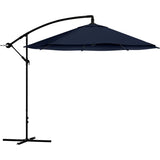 NEW 10ft Offset Patio Umbrella with easy crank handle, Navy Blue, Retails $240