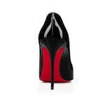 NEW Retails $100+, Hot Chick 100 mm Pumps, Patent Calf Leather, Louboutin Dupes, Black, Women, Sz 7
