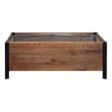 NEW Grapevine Low-Profile Planter, FSC Recycled Wood, Rectangular, 37IN x 12.6IN, Medium Brown, Retails $109! Plants NOT included