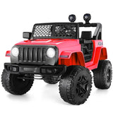 NEW Assembled 12V DreamDwell Home Kids Ride On Electric Jeep Car Vehicle W/ Parent Remote Control, Safety Belt, Light, Music Player
