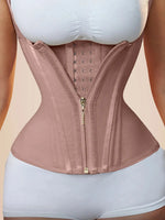 NEW Curve Chic Extreme Latex Corset Waist Vest, Rosy Brown, Sz S, Retails $134