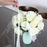 NEW Qucyy Clear PVC Tablecloth Protector 60 x 84 Inch, Oblong Table Cloth Protector Oil Spill Proof Wipe Clean Table Cover, Rectangle Clear Desk Mat, Table Pad Mat for Home Dining Room