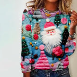 NEW Elegant Print Long Sleeve Festive Top -  Size M - Comfortable on the skin fabric with stretch! Retails $69+