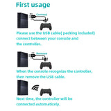 NEW DATA FROG Wireless Bluetooth Controller for PS4 Controller Remote Gamepad Compatible with PS4/Slim/Pro Dual Vibration Game Joystick for PC