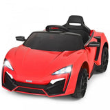 NEW Assembled Costway 12V 2.4G RC Red Electric Corvette Vehicle with Lights, Horn, Music, USB & More!