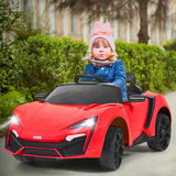 NEW Assembled Costway 12V 2.4G RC Red Electric Corvette Vehicle with Lights, Horn, Music, USB & More!