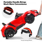 NEW Assembled Costway 12V 2.4G RC Red Electric Corvette Vehicle with Lights, Horn, Music, USB & More!