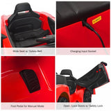 NEW Assembled Costway 12V 2.4G RC Red Electric Corvette Vehicle with Lights, Horn, Music, USB & More!