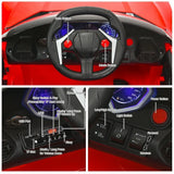 NEW Assembled Costway 12V 2.4G RC Red Electric Corvette Vehicle with Lights, Horn, Music, USB & More!