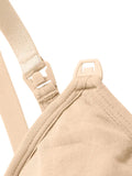 NEW Nursing Bra Without Steel Ring & Single-handed Buckles &Front Opening Buckles, No Sense Of Restraint Bra, Pregnant Women's Underwear With Plus Size Options, Light Beige, Sz M - Retails $73