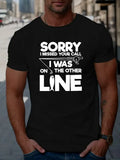 NEW Dark Grey Cool Fishing Slogan Graphic Print Men's Creative Top, Casual Short Sleeve Crew Neck T-shirt, Men's Clothing For Summer Outdoor, Sz S would fit Men's M