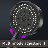 NEW Retails $40, 1pc Adjustable 5-Mode Pressurized Shower Head for Enhanced Bathing Experience - Durable Plastic Bathroom Shower Accessory, Connector Hose Not Included