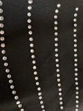 NEW Glitter Rhinestone Criss Cross Jumpsuit, Elegant Wide Leg Sleeveless Tank Jumpsuit For Spring & Summer, Women's Clothing, Black, Sz L, Retails $91