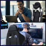 NEW Retails $365+ Assembled BestOffice Racing Gaming Chair, Black & White